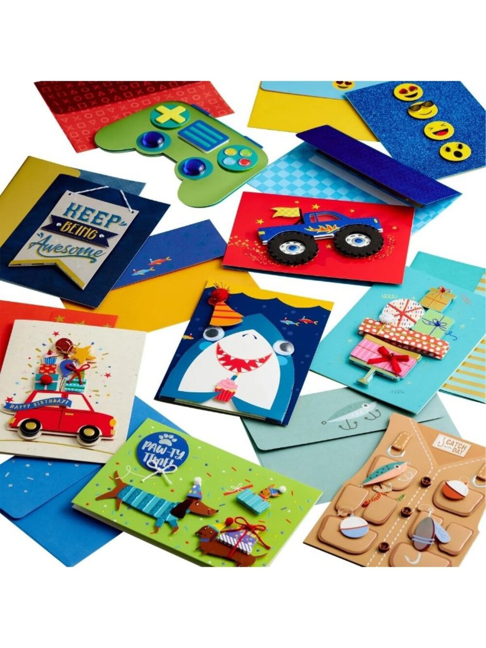 Handmade All Occasion Greeting Card Set, 25 Unique Cards for Every Celebration